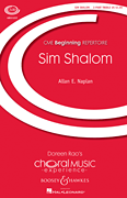 Sim Shalom Two-Part choral sheet music cover